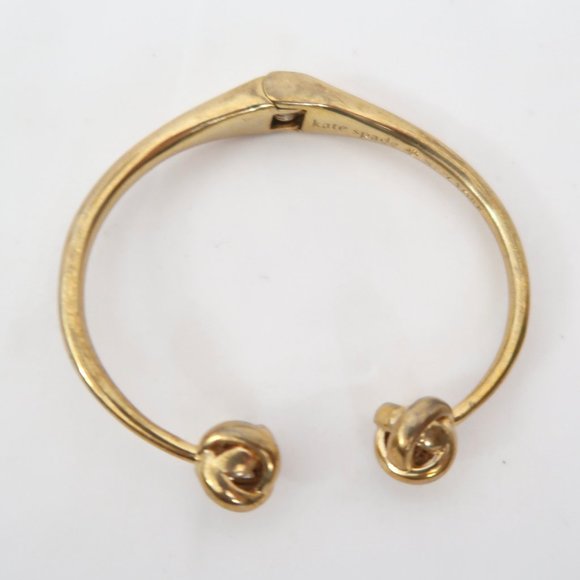 KATE SPADE Dainty Sparklers knot hinged cuff - Picture 5 of 5